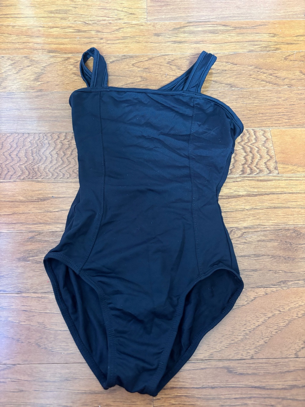 Girls black dance leotard